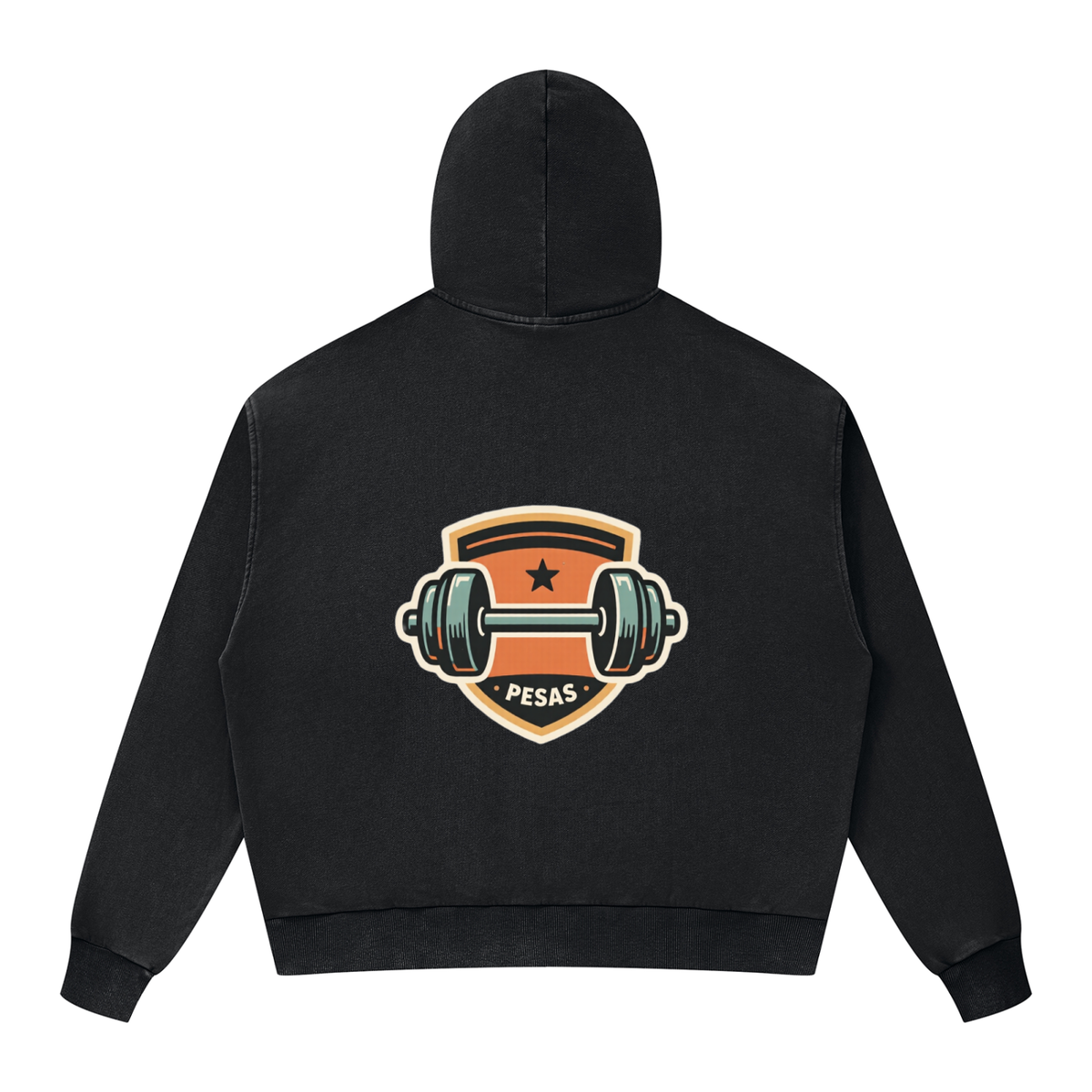 Unisex Mineral Wash Boxy Full Zip Hoodie