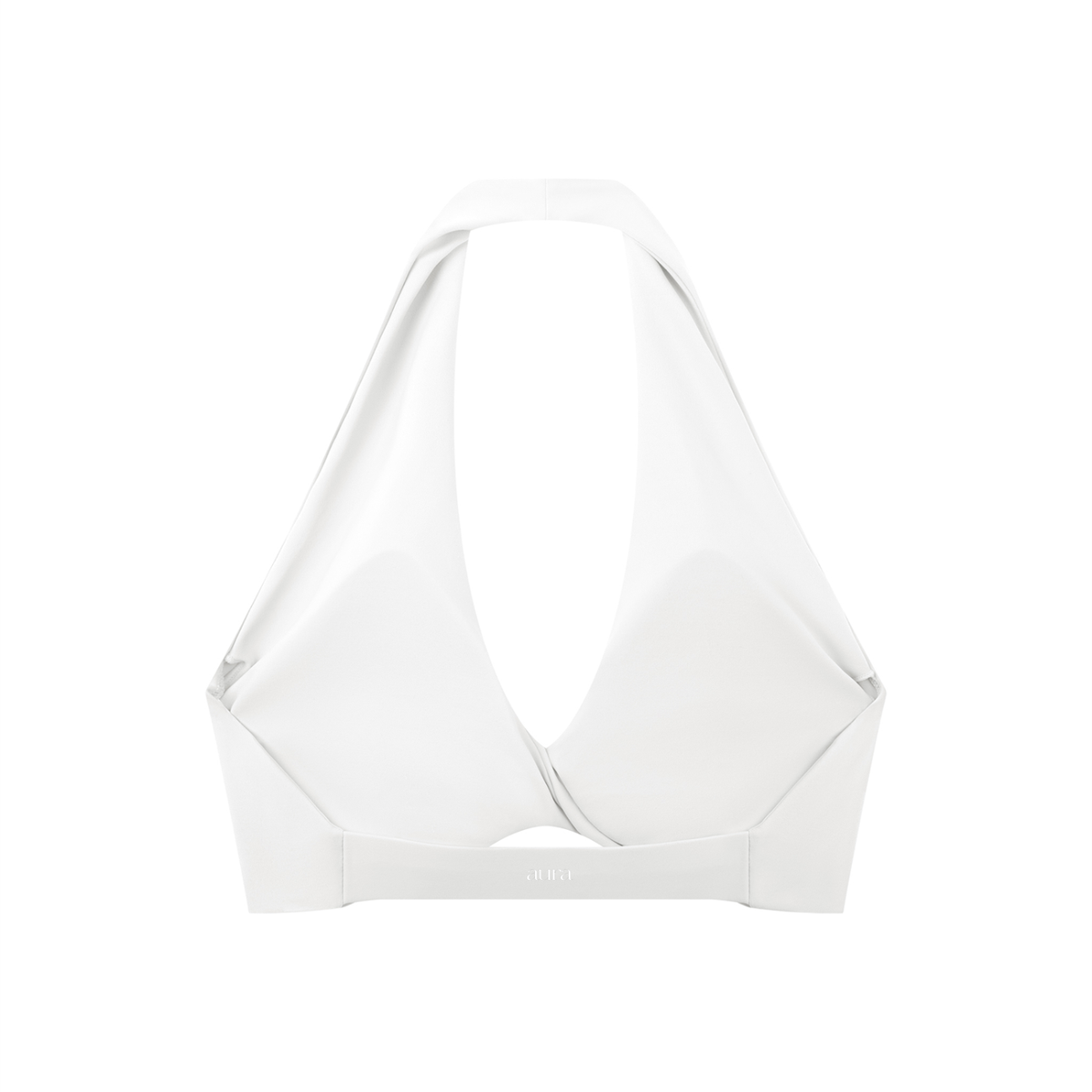 Women's Pleated Halter Sports Bra