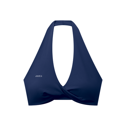 Women's Pleated Halter Sports Bra