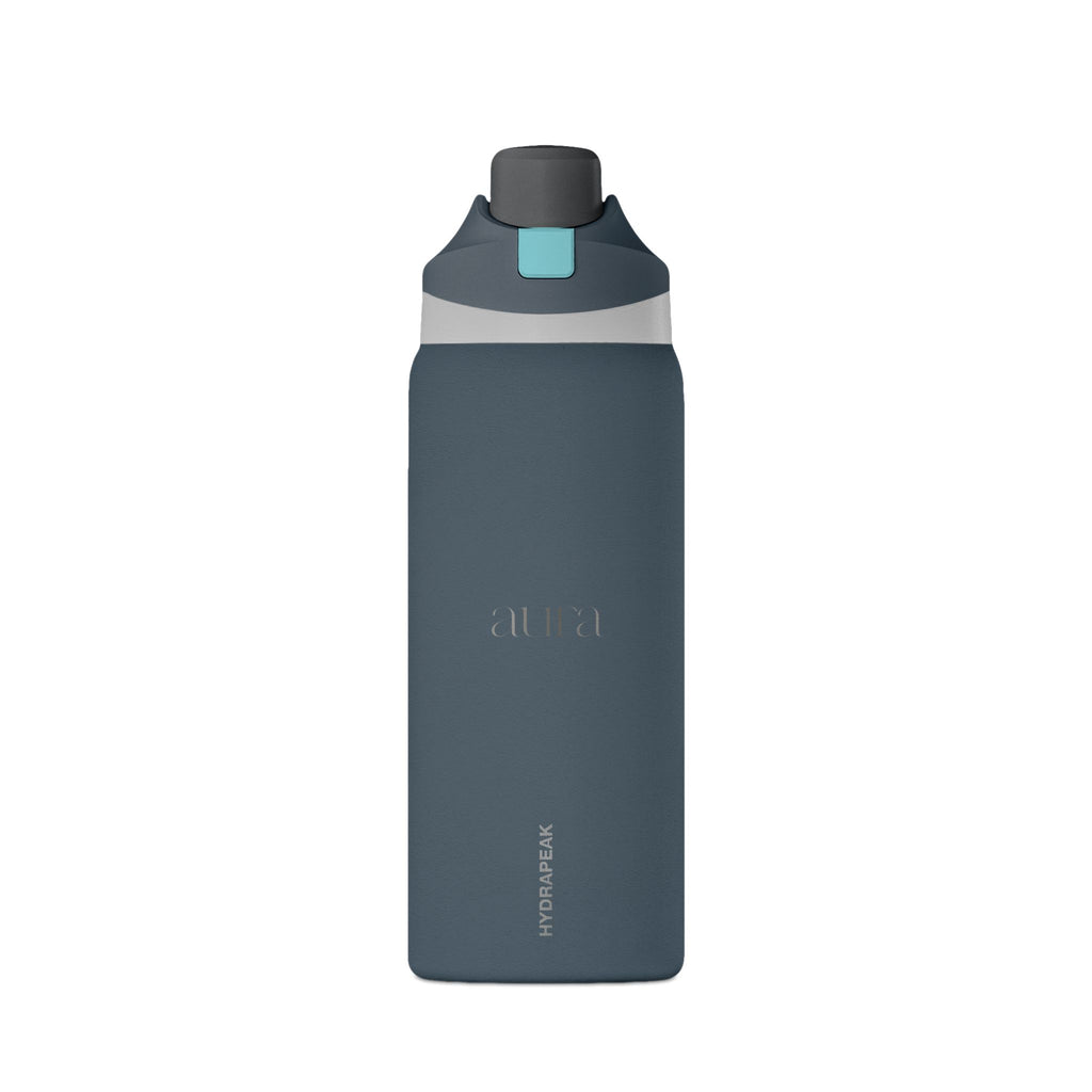 32oz Insulated Water Bottle — Matte Black Oasis, Leak‑Proof Travel Bottle