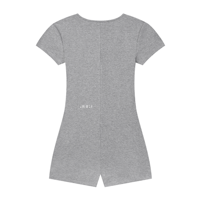 Women's Dual-Function Cape Tie-Waist Romper