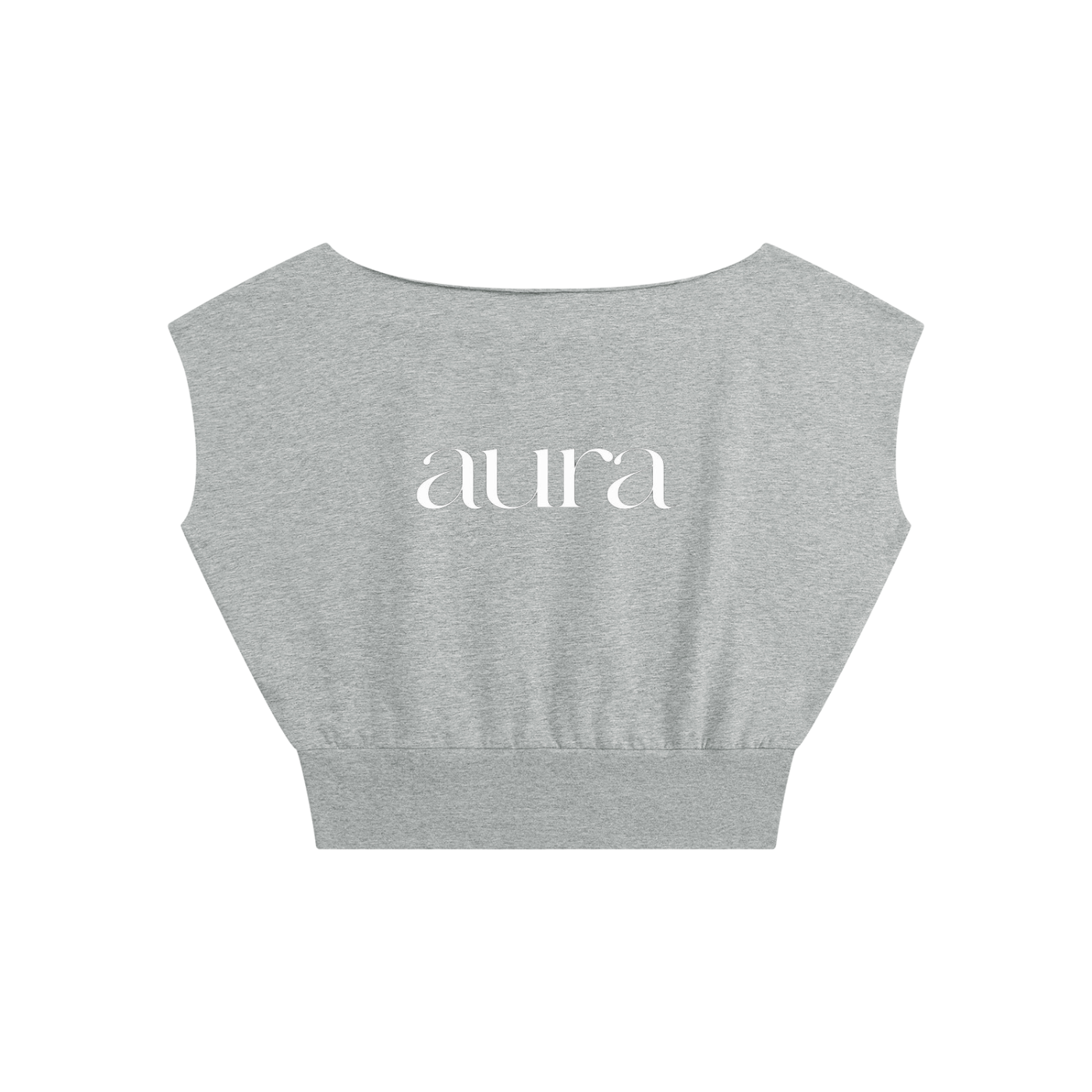 Women’s Boatneck Raw Edge Crop T-Shirt