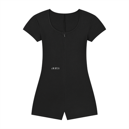 Women's Dual-Function Cape Tie-Waist Romper