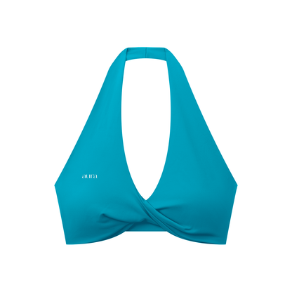 Women's Pleated Halter Sports Bra