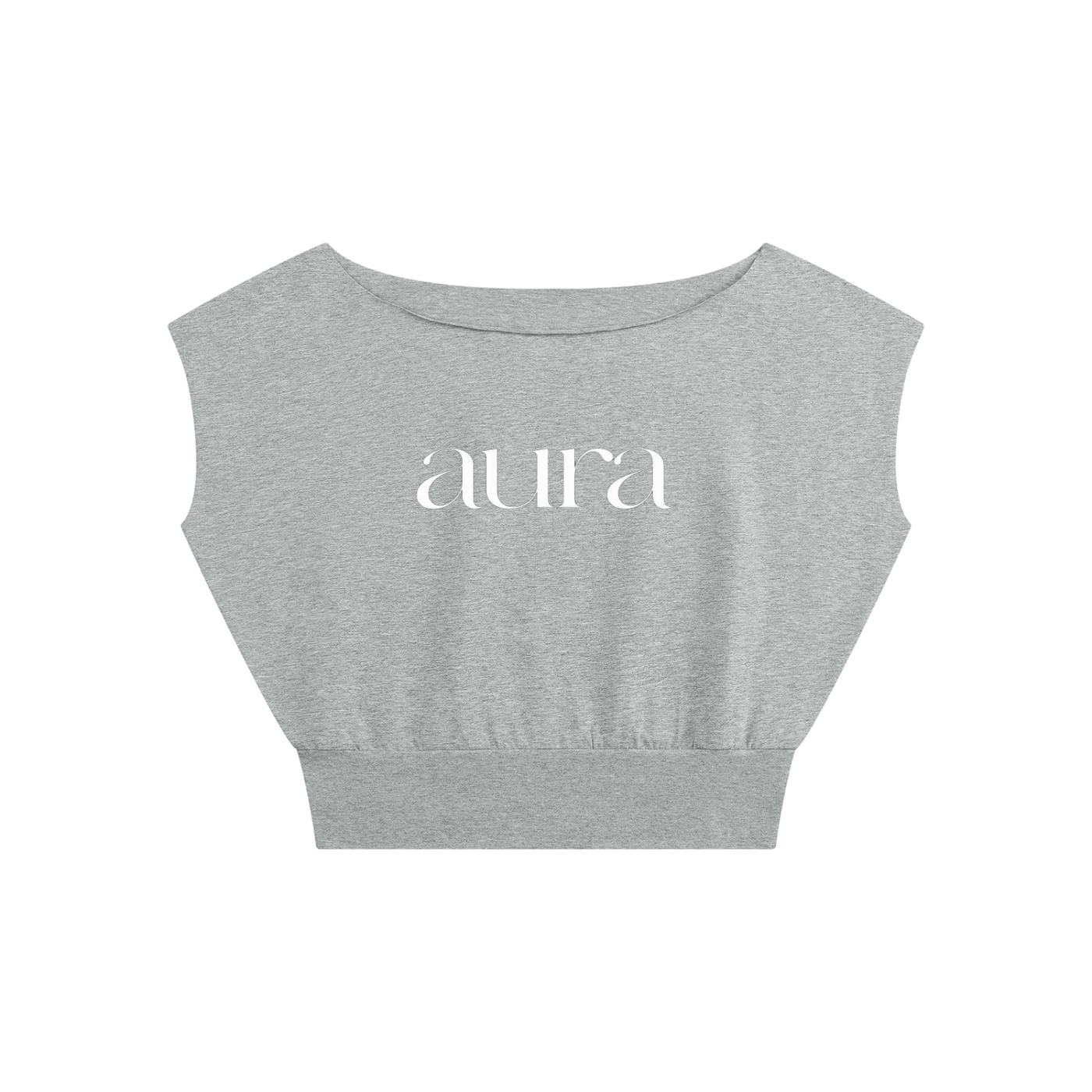 Women’s Boatneck Raw Edge Crop T-Shirt