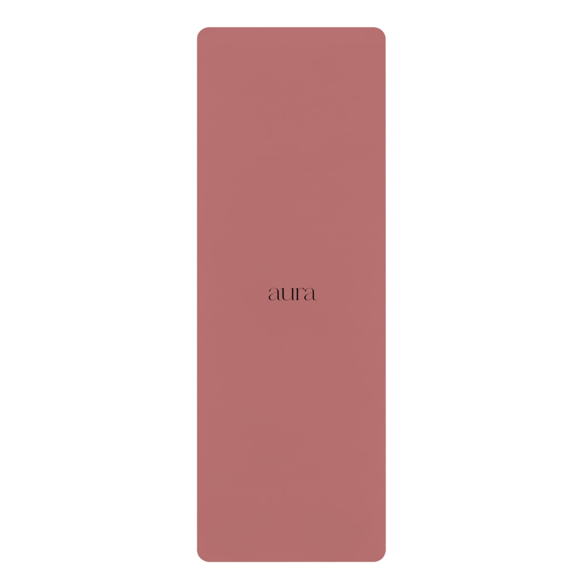Rubber Yoga Mat — Non‑Slip Eco Grip Mat with "aura" Minimal Design