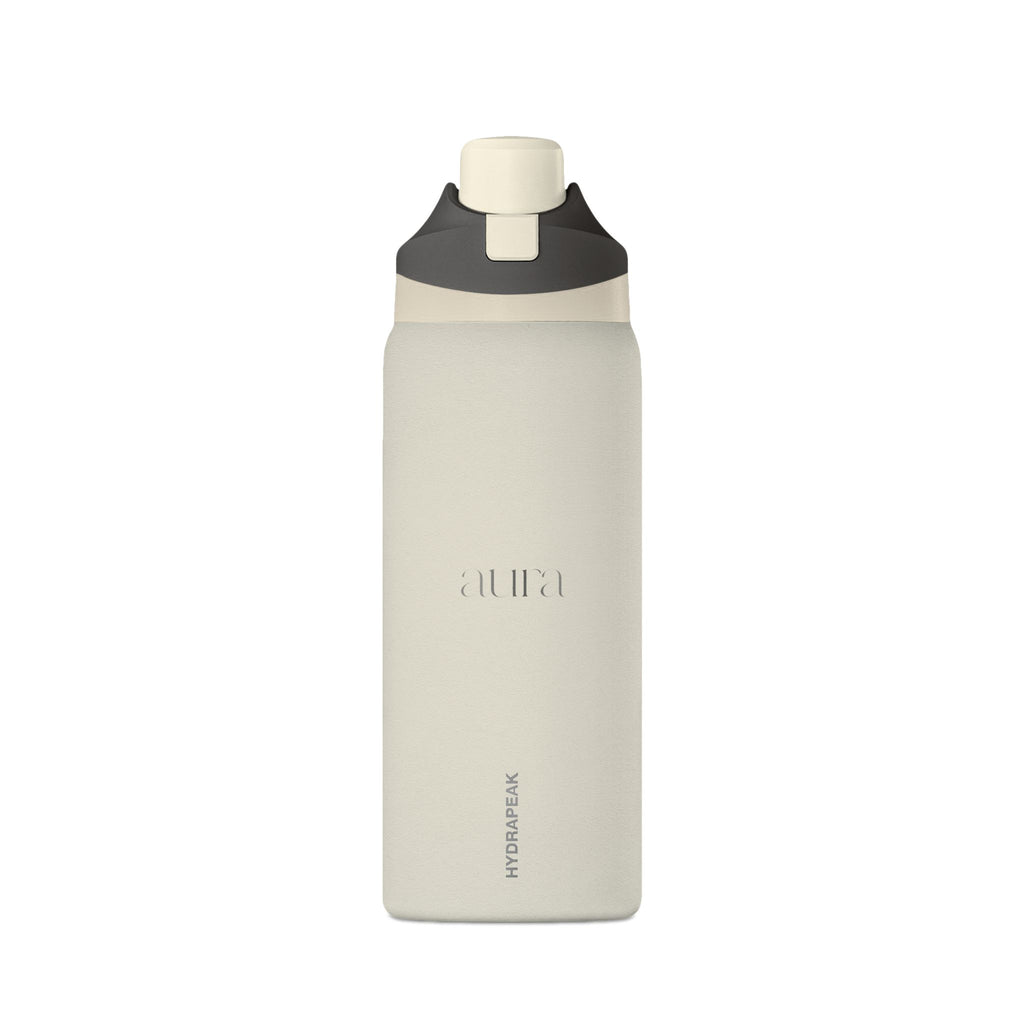32oz Insulated Water Bottle — Matte Black Oasis, Leak‑Proof Travel Bottle