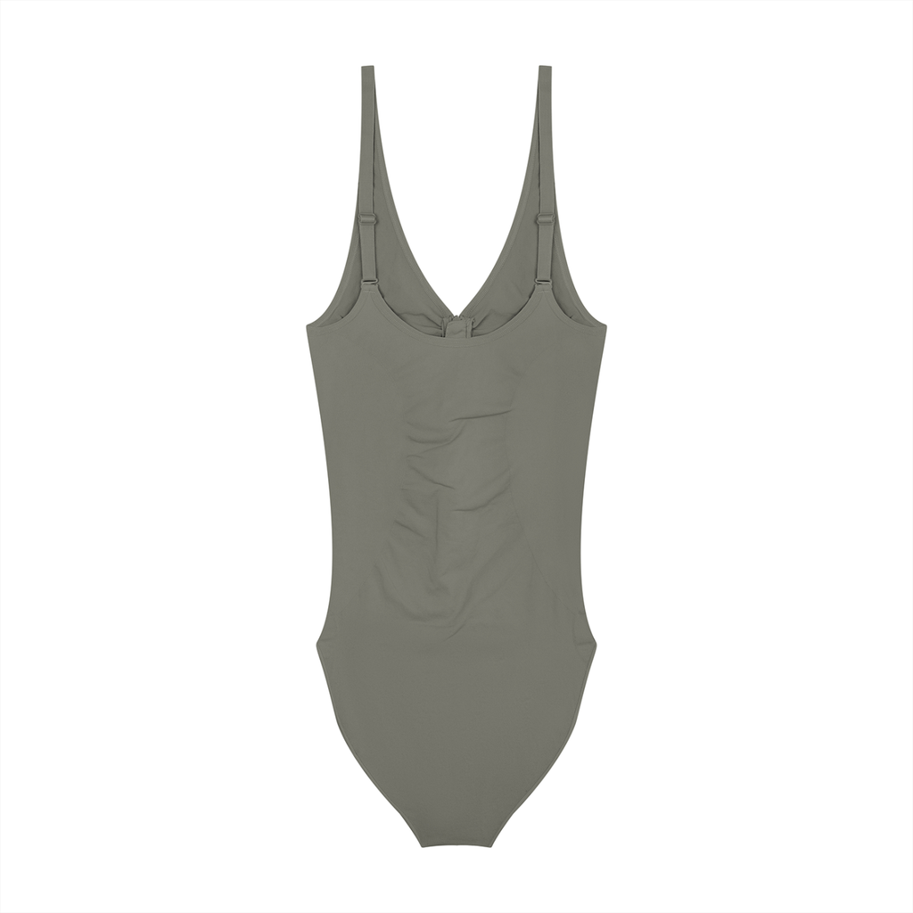 Women’s Full-Zip Ruched Bodysuit