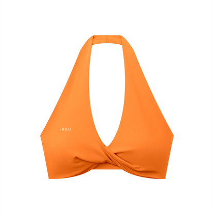 Women's Pleated Halter Sports Bra