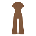 Women’s Tight Flared Leg Quarter-Zip Jumpsuit