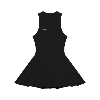 Women’s Ruched Sleeveless Full-Zip Dress