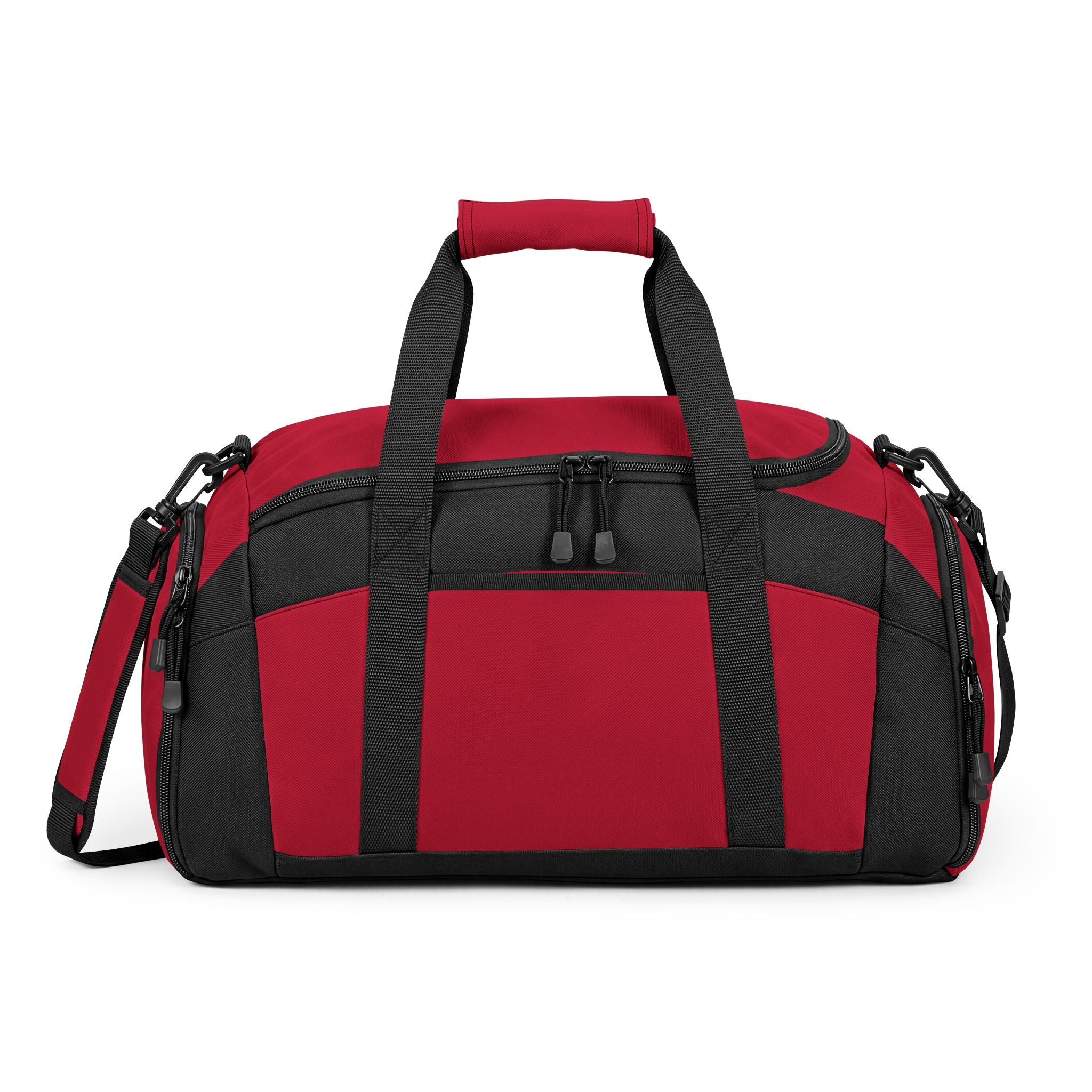 Black Gym Duffle Bag — Durable Athletic Weekender with Shoe & Accessory Pockets