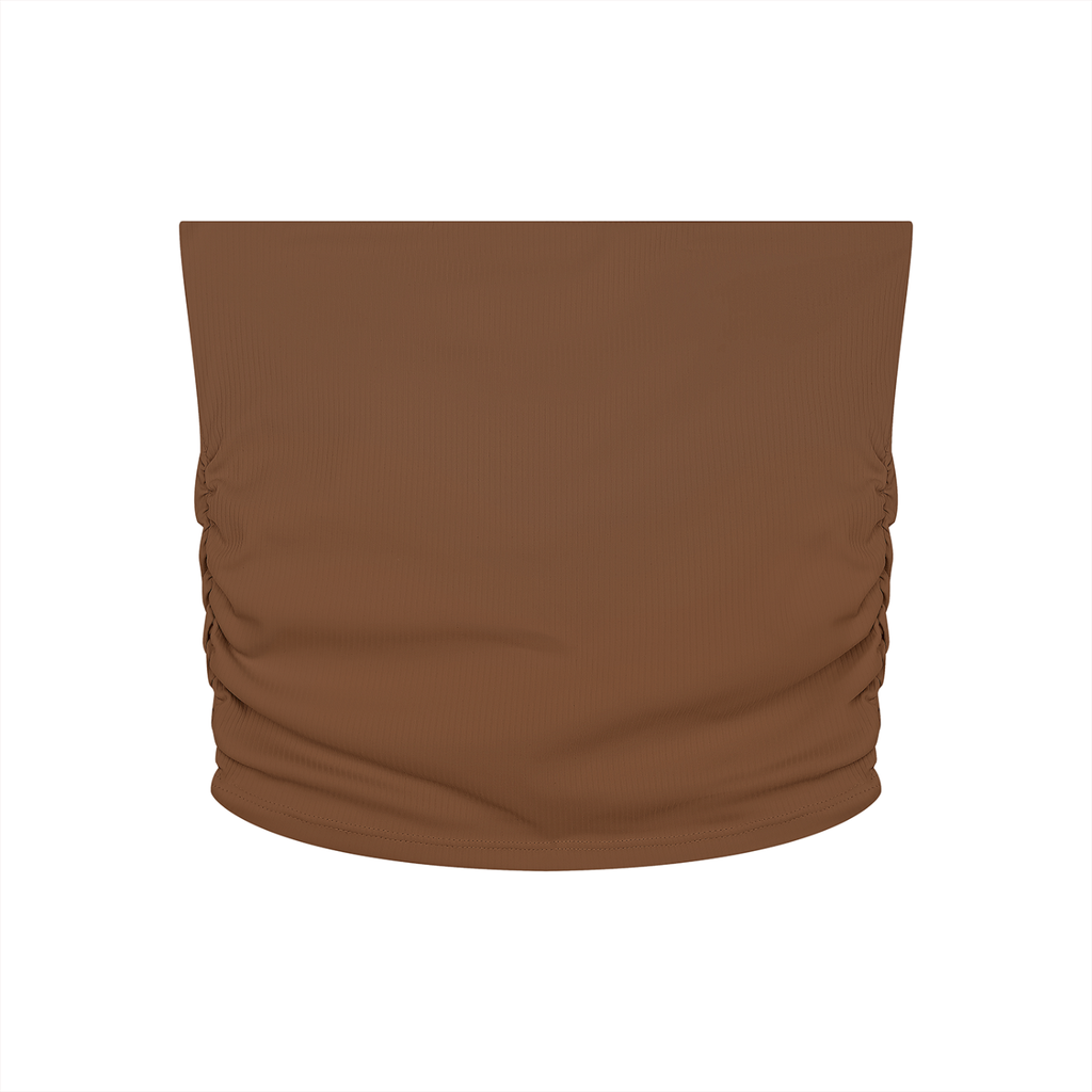 Women’s Ruched Cropped Yoga Tube Top