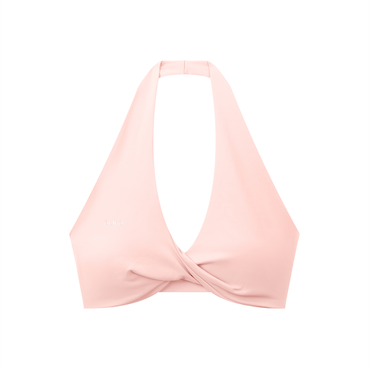 Women's Pleated Halter Sports Bra