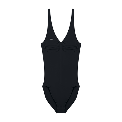 Women’s Full-Zip Ruched Bodysuit