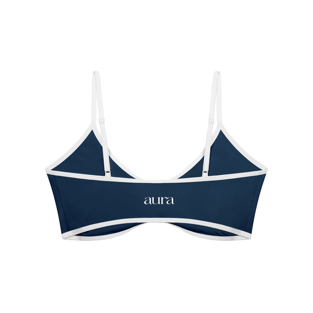 Women's Color Block Ruched V-Neck Sports Bra