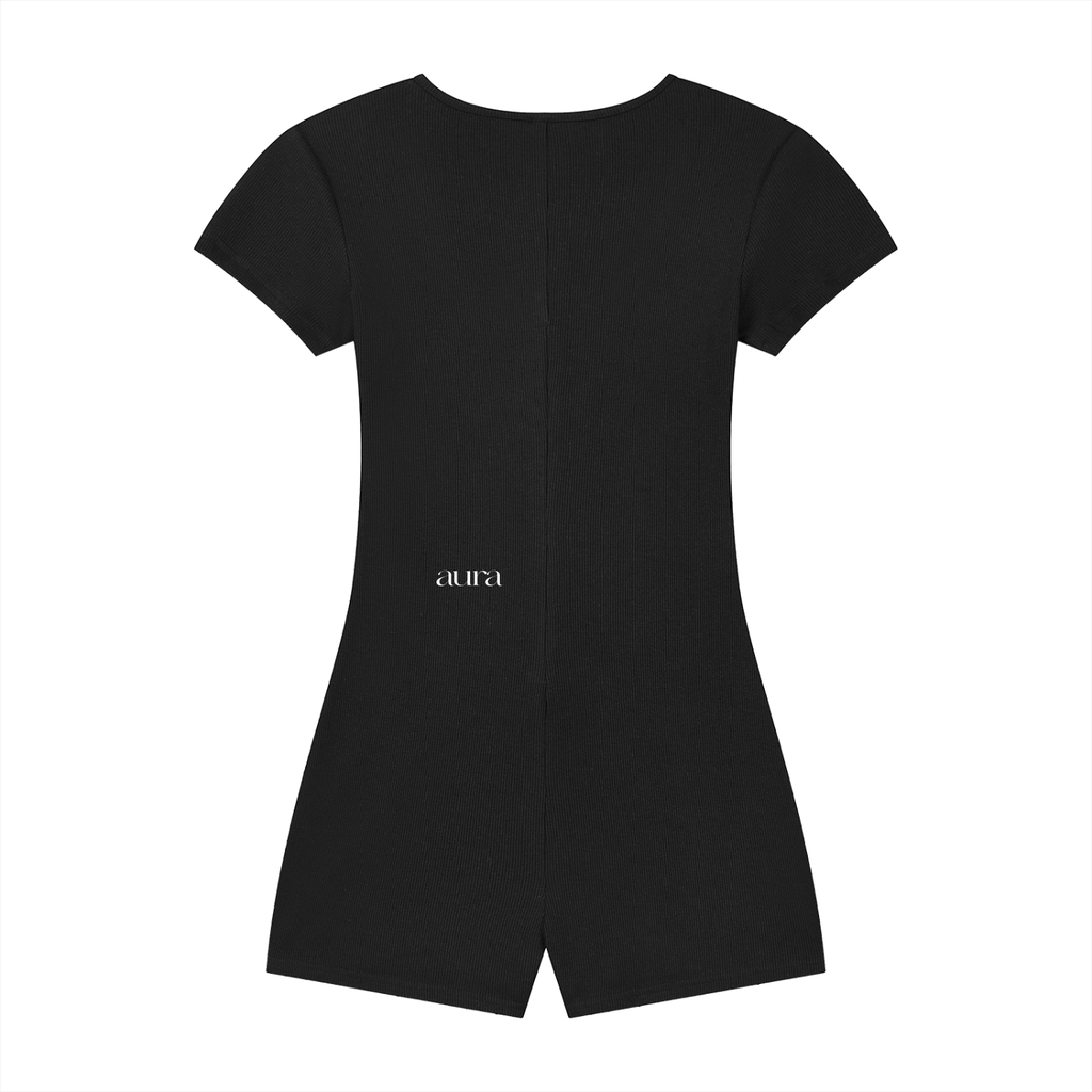 Women's Dual-Function Cape Tie-Waist Romper