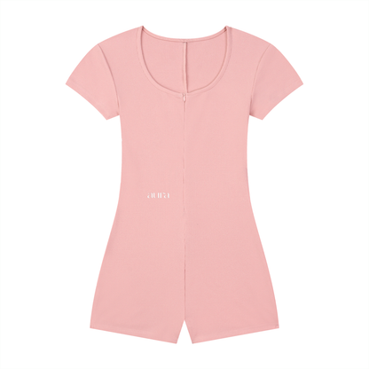Women's Dual-Function Cape Tie-Waist Romper