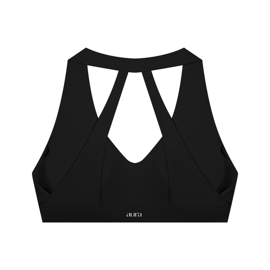Women's Halter Cropped Sports Bra