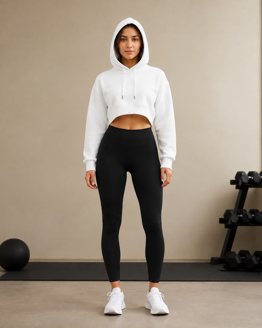 Essential Cropped Hoodie