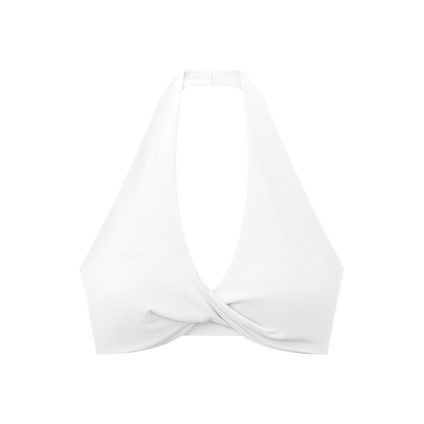 Women's Pleated Halter Sports Bra