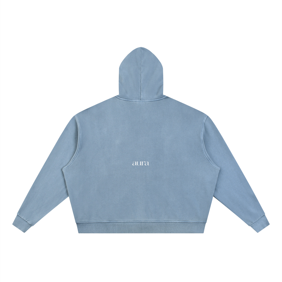 Unisex Vintage Wash Full Zip Boxy Hoodie