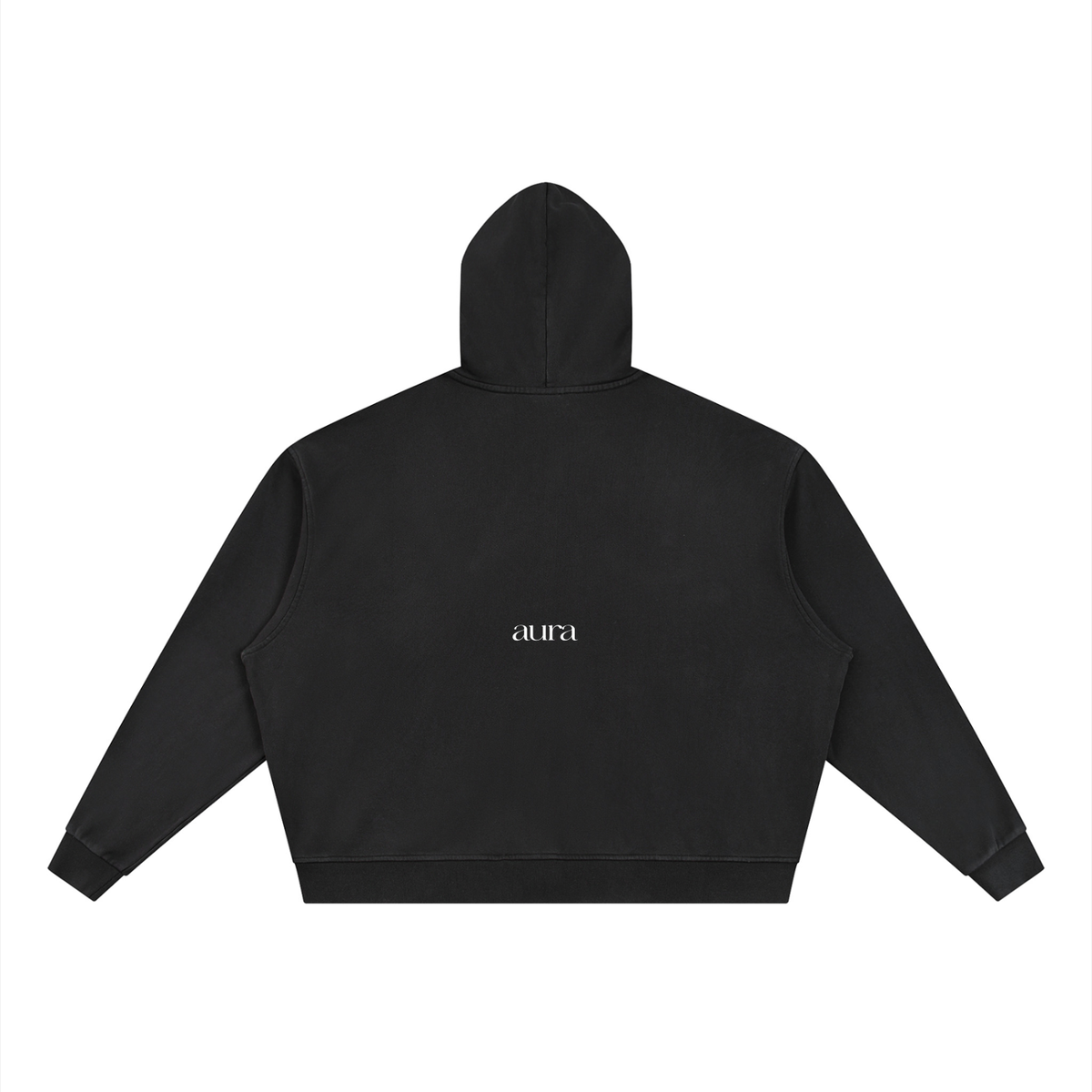 Unisex Vintage Wash Full Zip Boxy Hoodie
