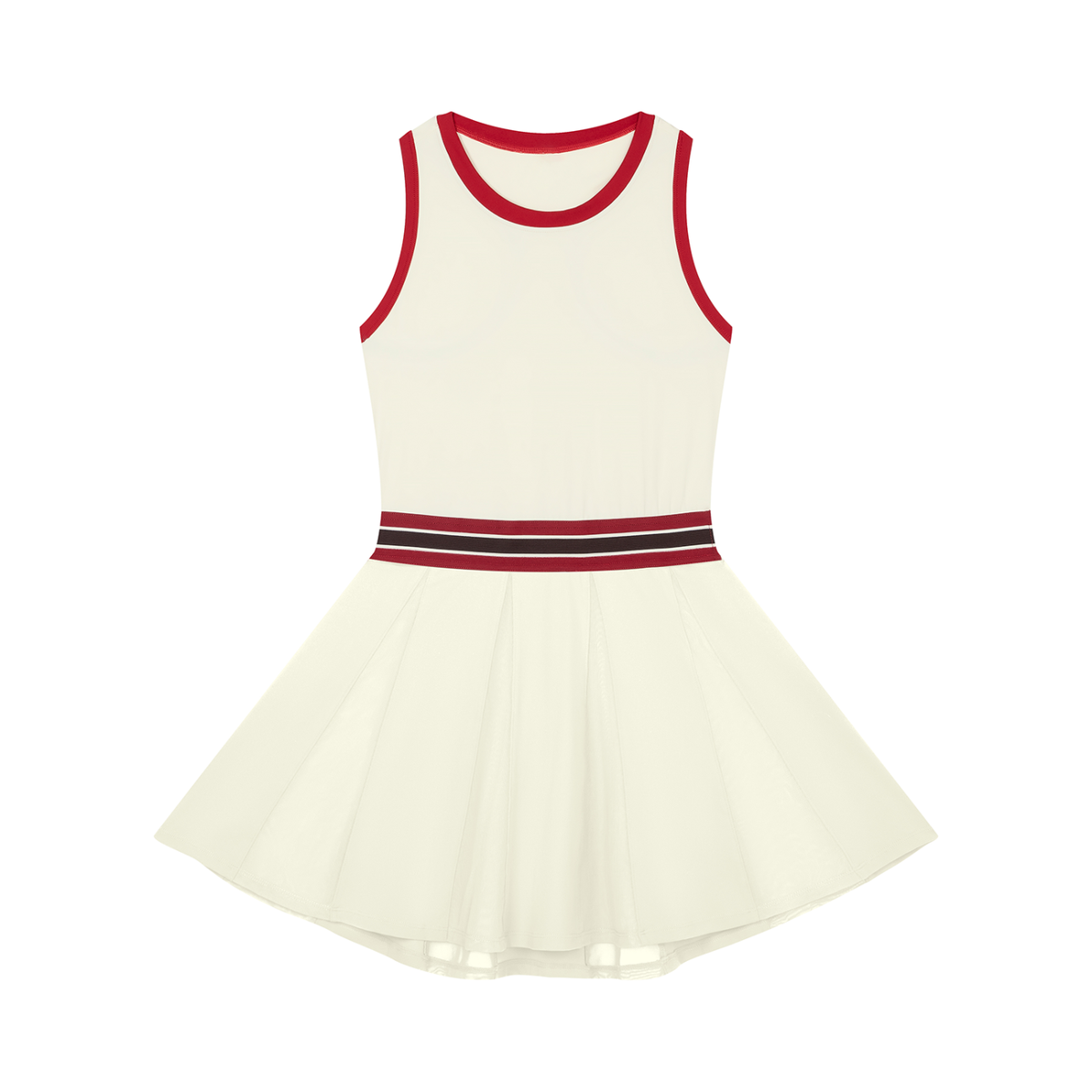 Women's Color Block A-Line Sleeveless Dress