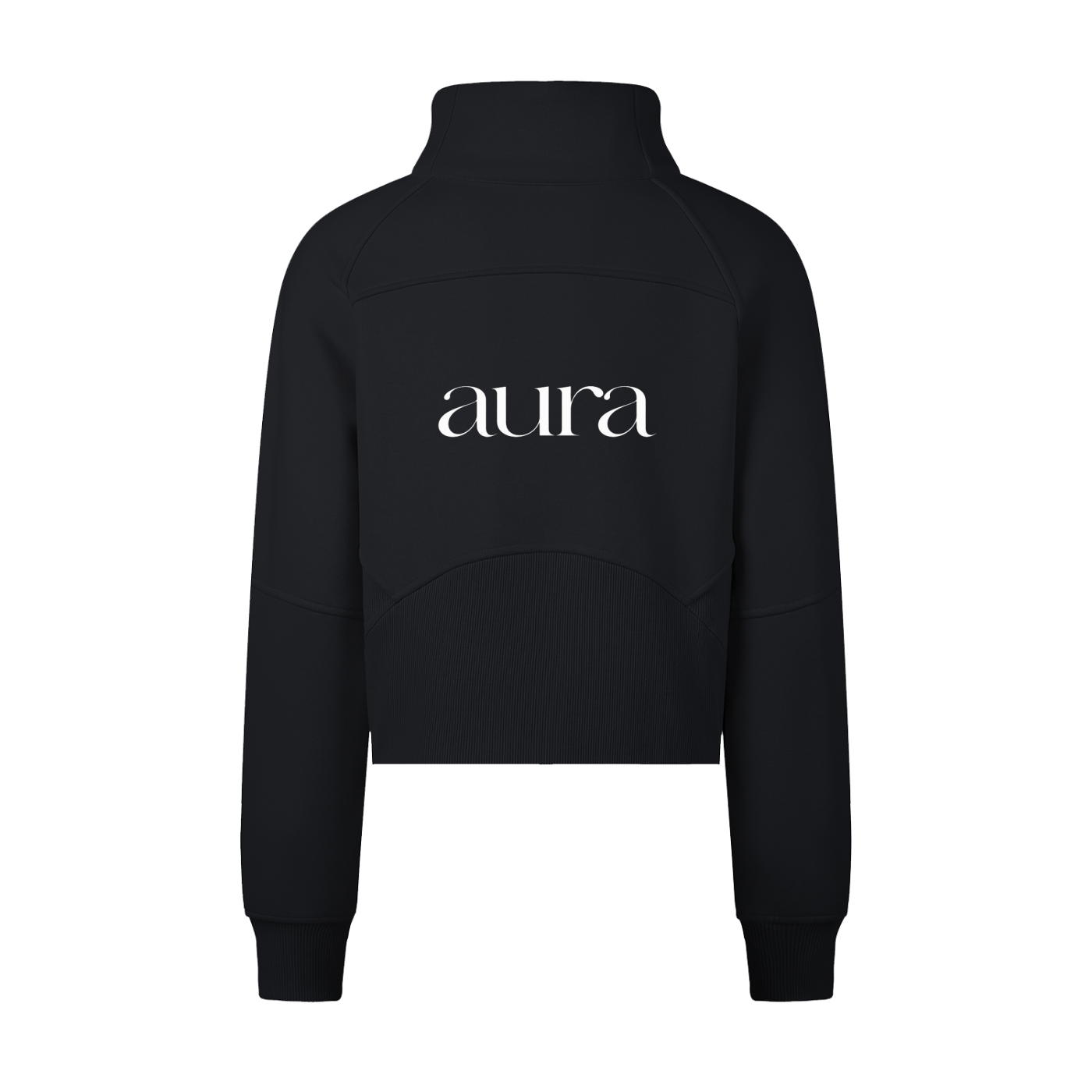 Cropped Half-Zip Sweatshirt