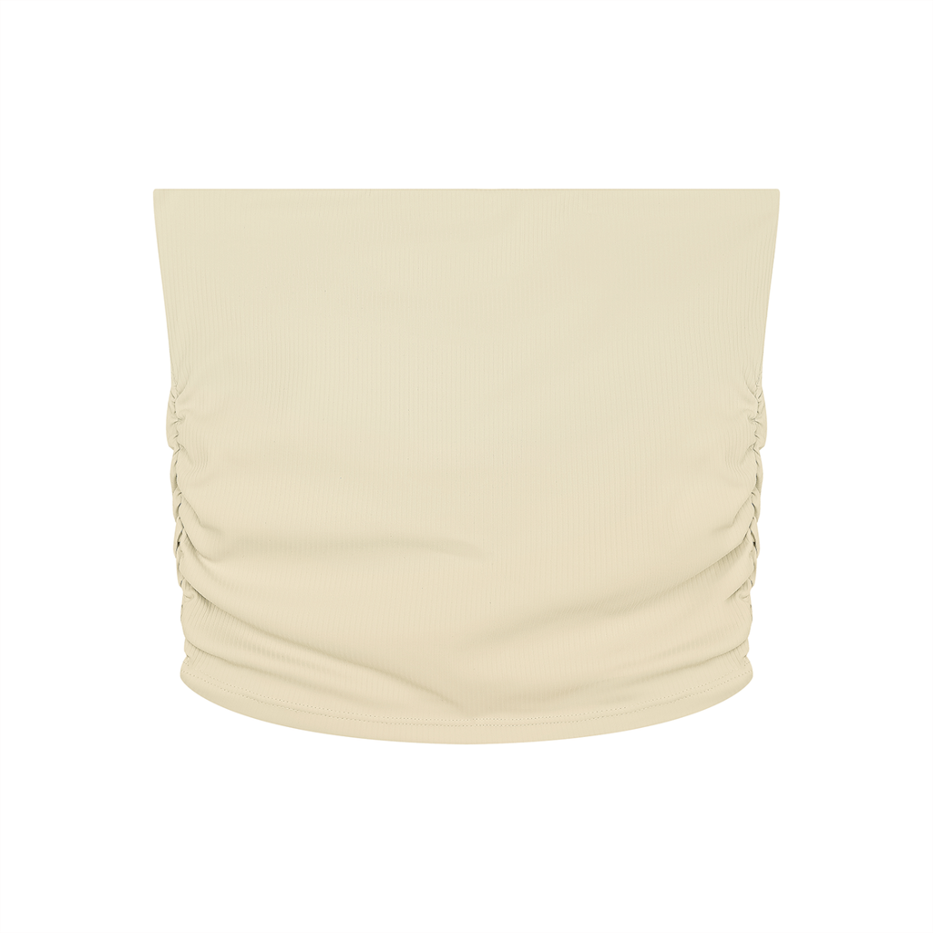 Women’s Ruched Cropped Yoga Tube Top