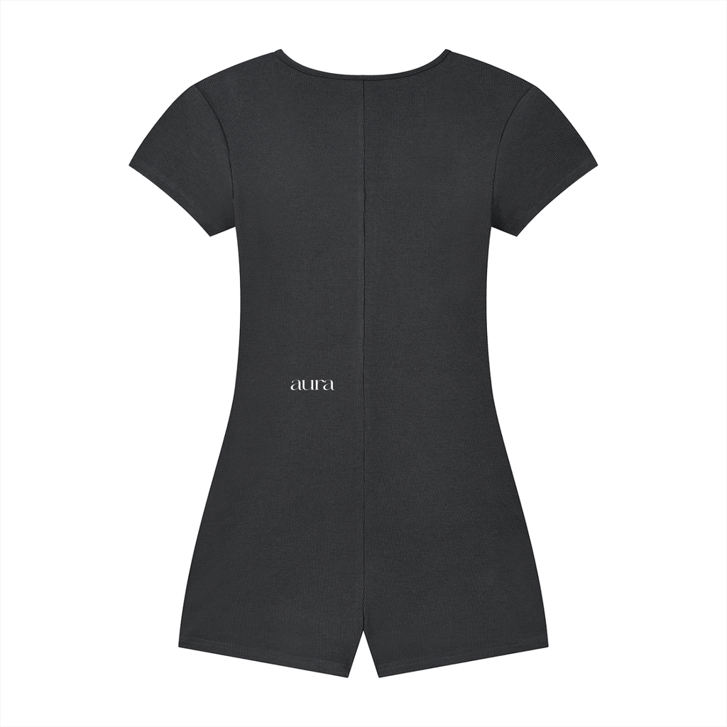 Women's Dual-Function Cape Tie-Waist Romper