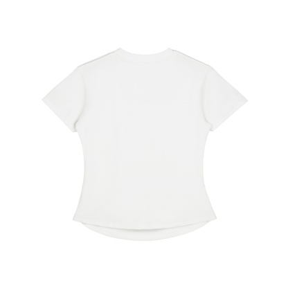 Vintage Washed Bodycon Cotton T-Shirt