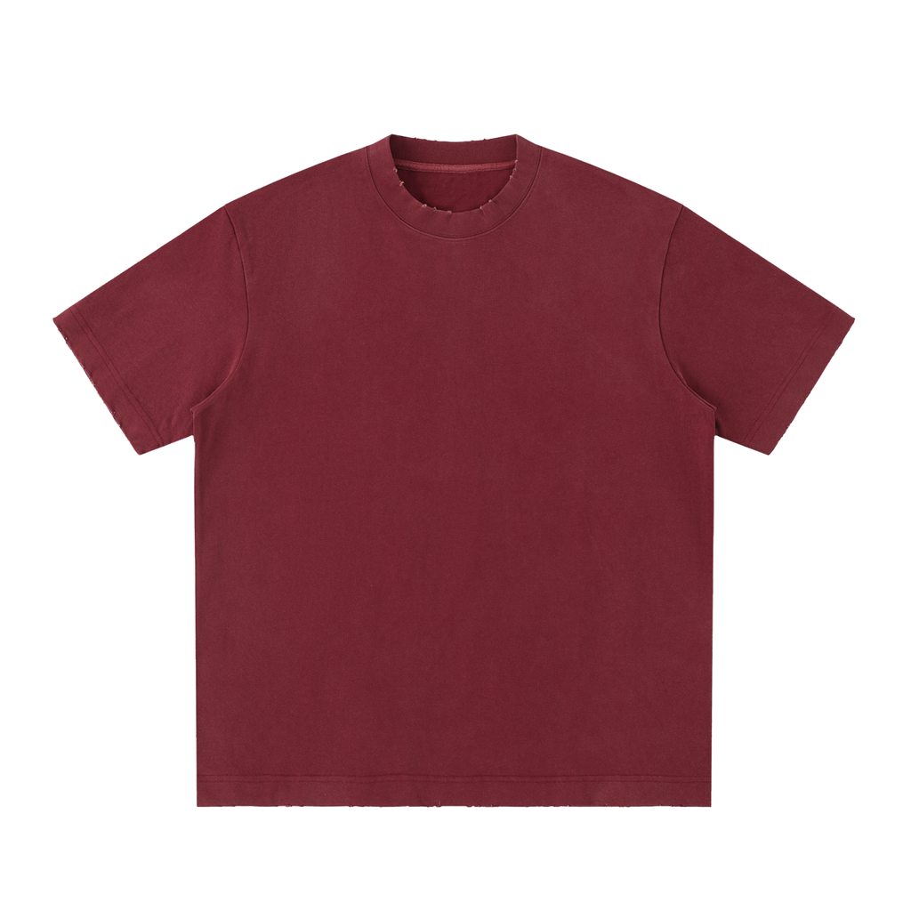 Heavyweight Vintage Washed Frayed T-Shirt