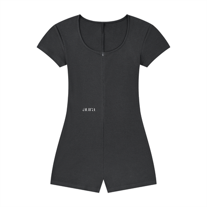 Women's Dual-Function Cape Tie-Waist Romper