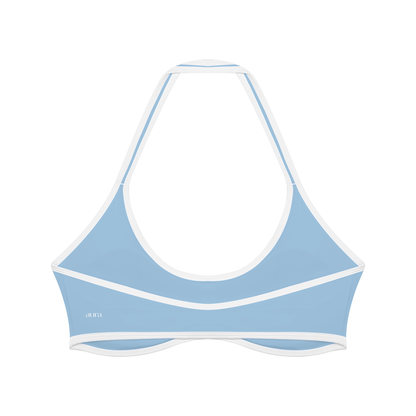 Women's Halter Color Block Yoga Sports Bra